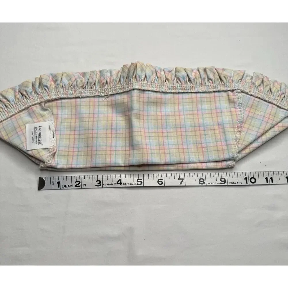 Longaberger Fabric Basket Liner 2005 Easter - Easter Plaid #23061235 NEW